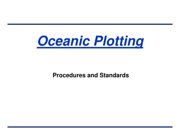 oceanic plotting n.