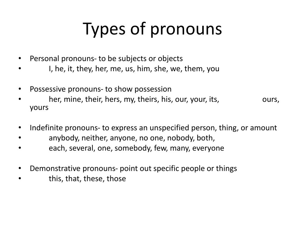 PPT - Pronouns PowerPoint Presentation, free download - ID:2876423