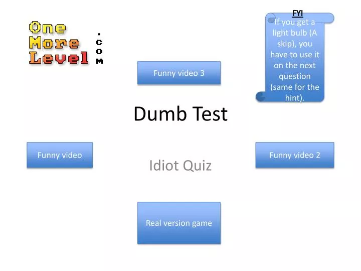 dumb test n.