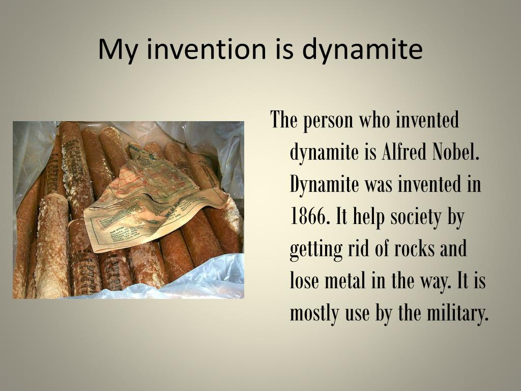 PPT - My invention is dynamite PowerPoint Presentation, free download - ID:2878347