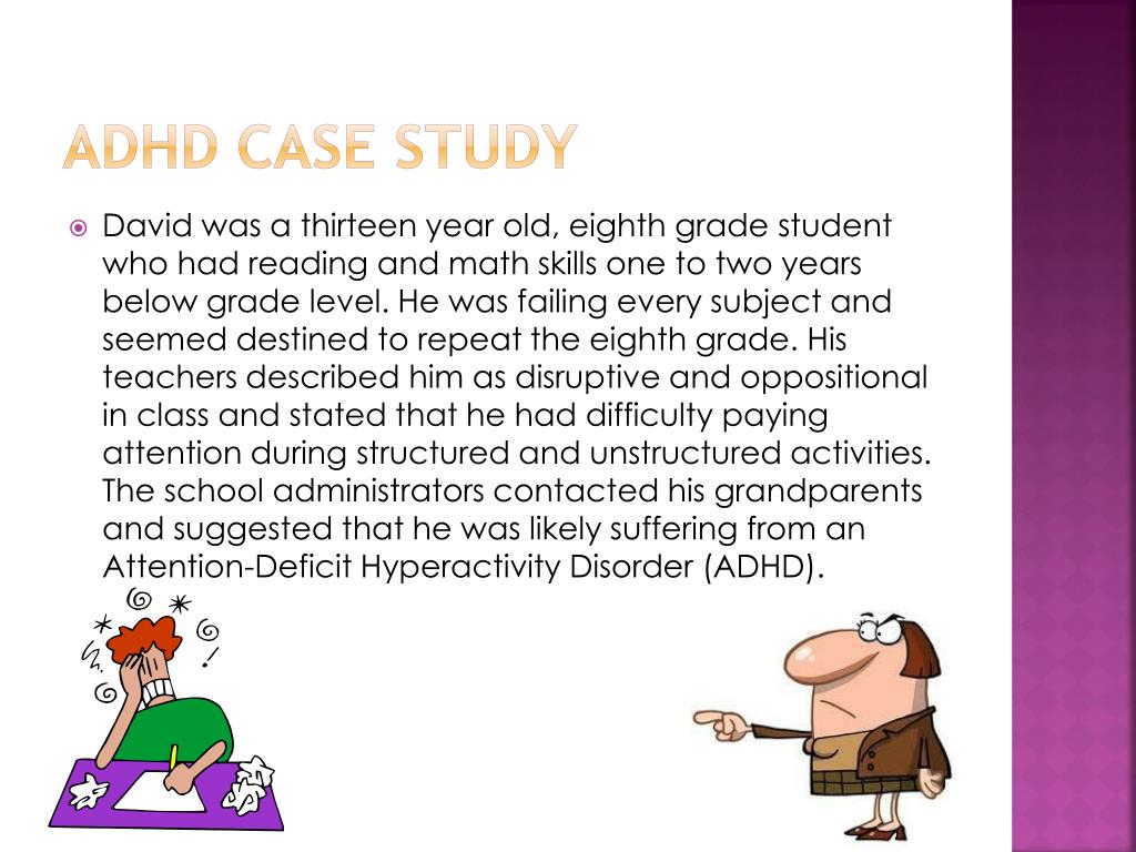 case study on adhd class 12
