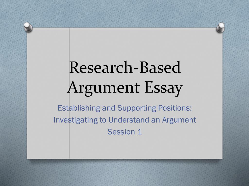 research based argumentative essay topics