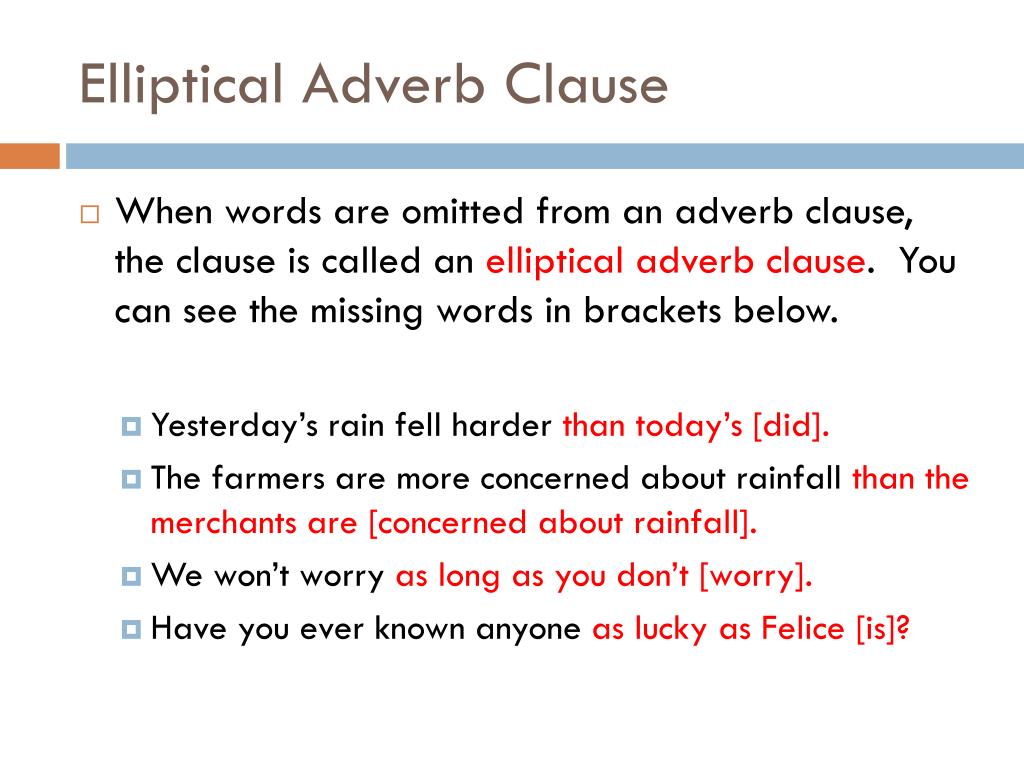 What Is An Adverb Clause Slideshare