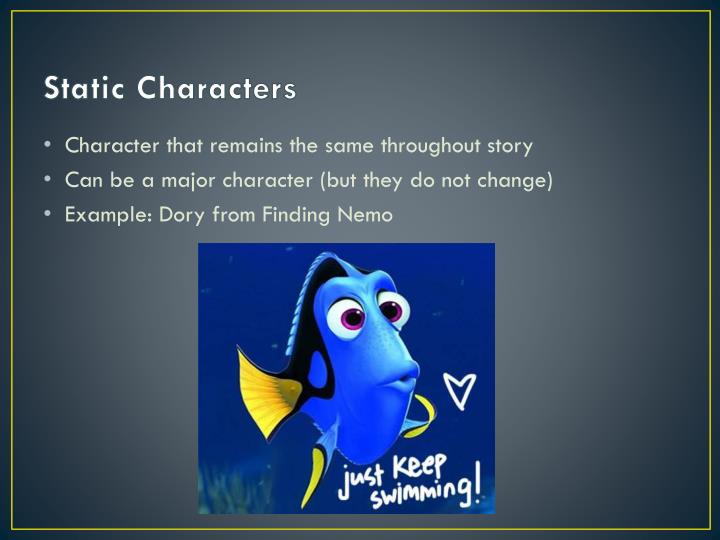 static vs flat character definition