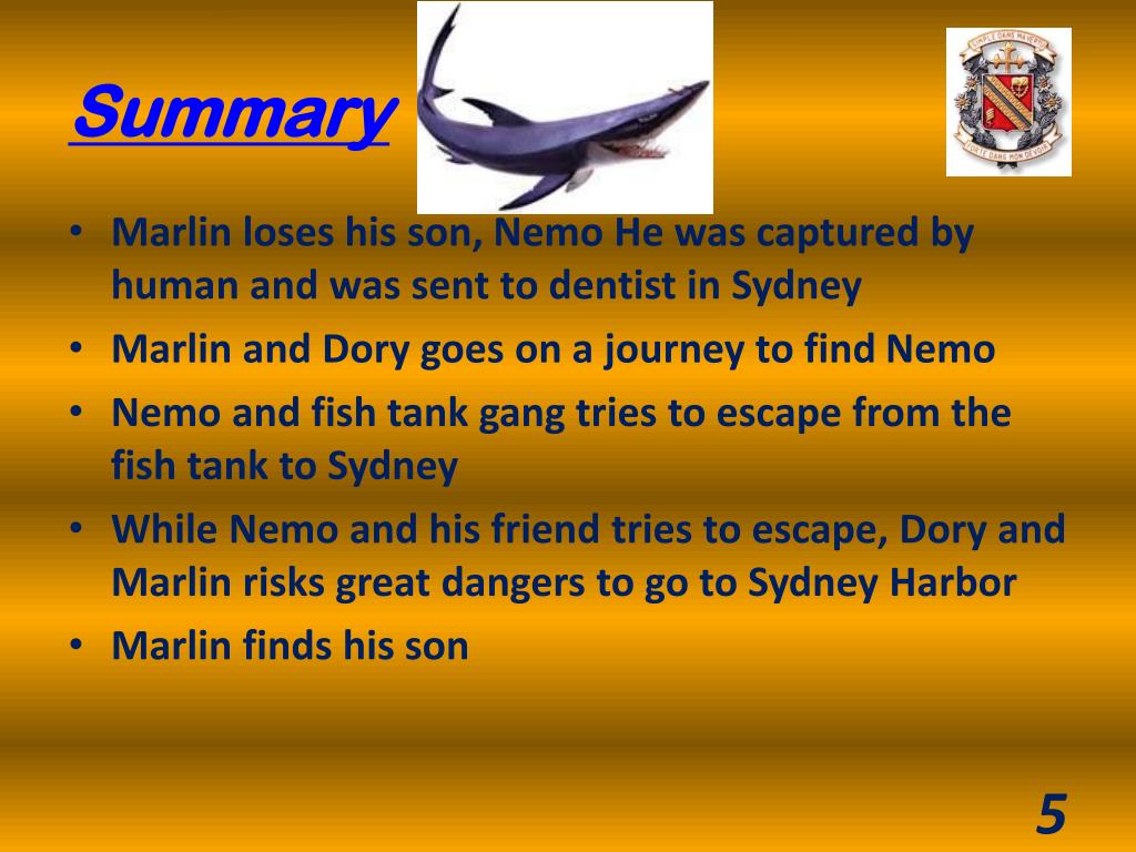 finding nemo summary essay