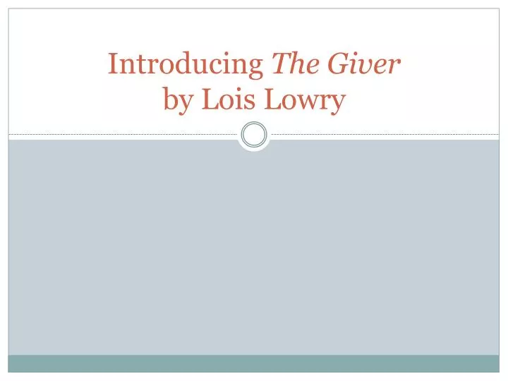 the giver research paper This sample paper on (essay sample on comparative of 1984 and the giver) was uploaded by one our contributors and does not necessarily reflect how our professionals write our papers. the giver research paper This sample paper on (essay sample on comparative of 1984 and the giver) was uploaded by one our contributors and does not necessarily reflect how our professionals write our papers.
