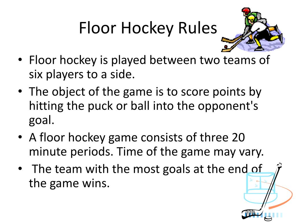 PPT FLOOR HOCKEY PowerPoint Presentation Free Download ID 2880680