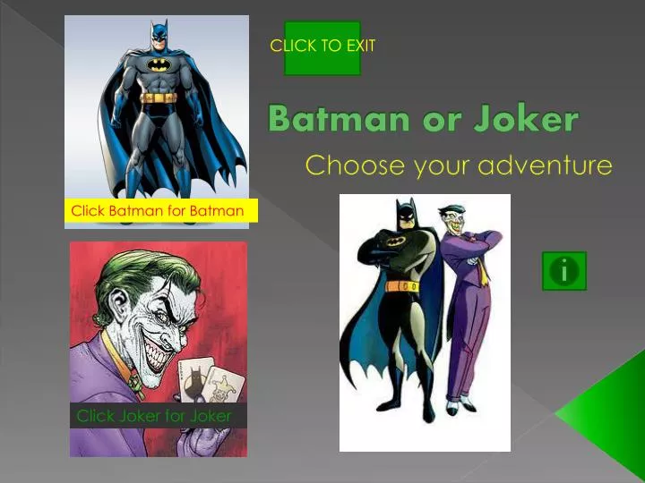 batman or joker n.