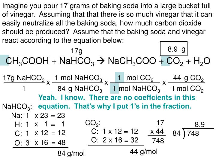 PPT Baking Soda and Vinegar Limiting Reactant Lab PowerPoint