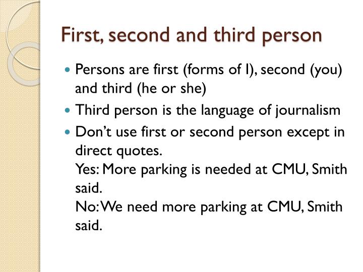 First Second And Third Person Examples What Do First Person, Second