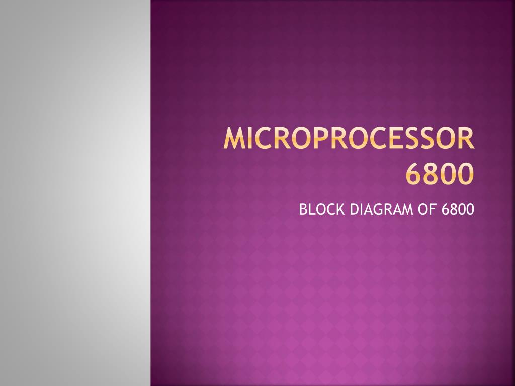 PPT Introduction to Motorola 6800 PowerPoint Presentation, free
