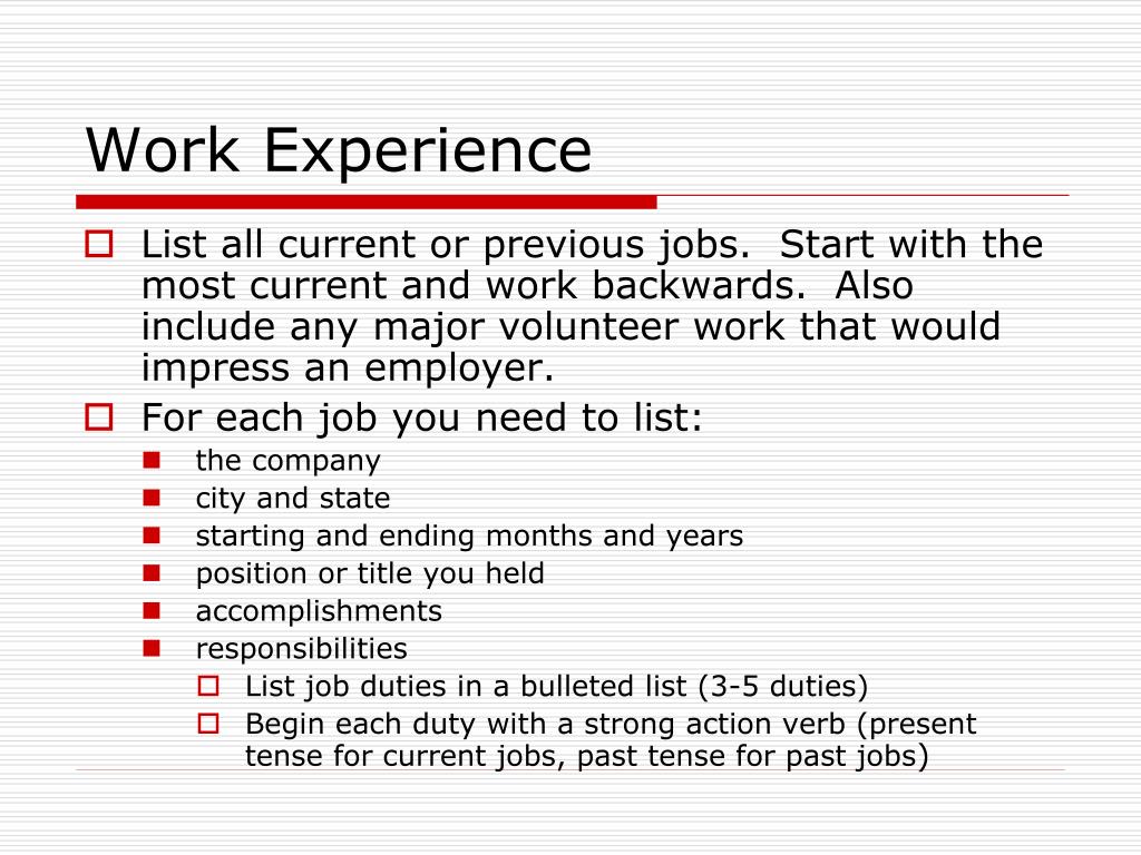 Experience текст. Work experience перевод. Personal experience примеры.
