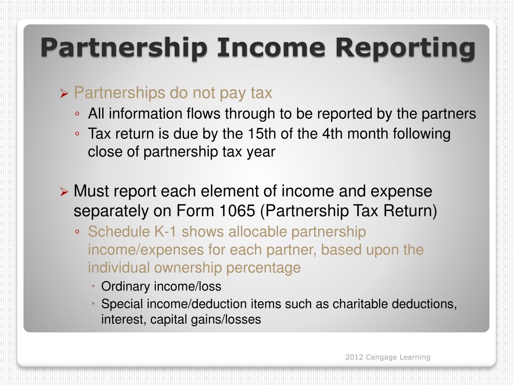 is assignment of partnership interest taxable
