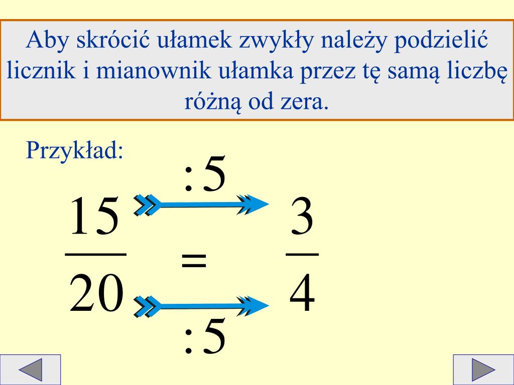 Porównywanie Ułamków O Różnych Licznikach I Mianownikach PPT - PORÓWNYWANIE UŁAMKÓW ZWYKŁYCH PowerPoint Presentation, free