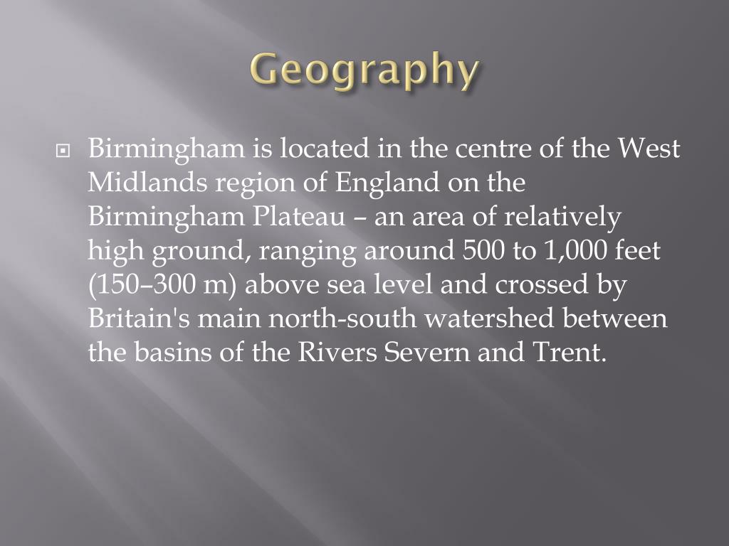 PPT BIRMINGHAM City of England PowerPoint Presentation, free download ID2887434