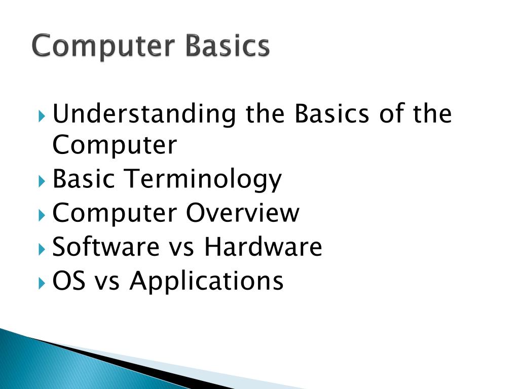 Computer Basics: Understanding Applications