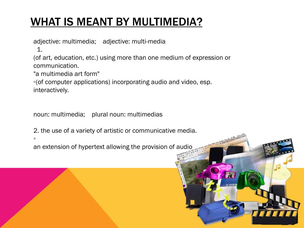 the multimedia presentation meaning