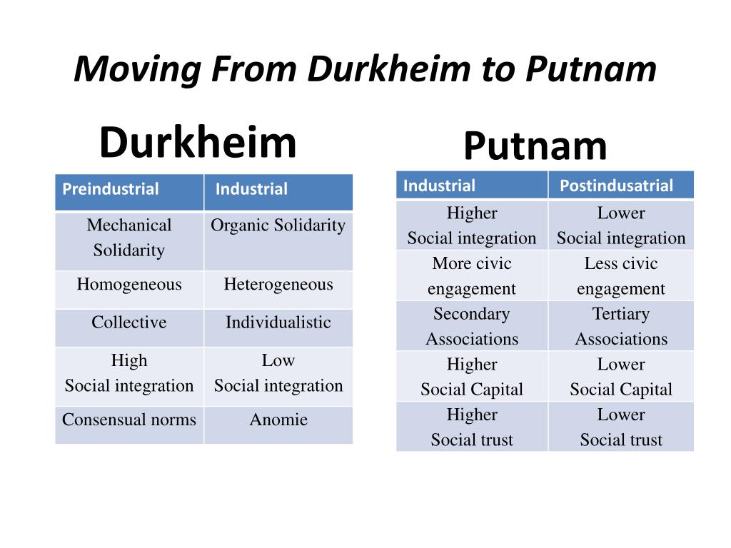 Putnam Definition Of Social Capital