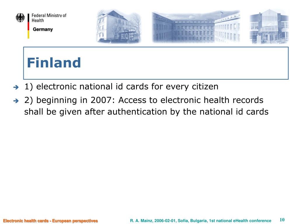 PPT Electronic health cards European perspectives PowerPoint