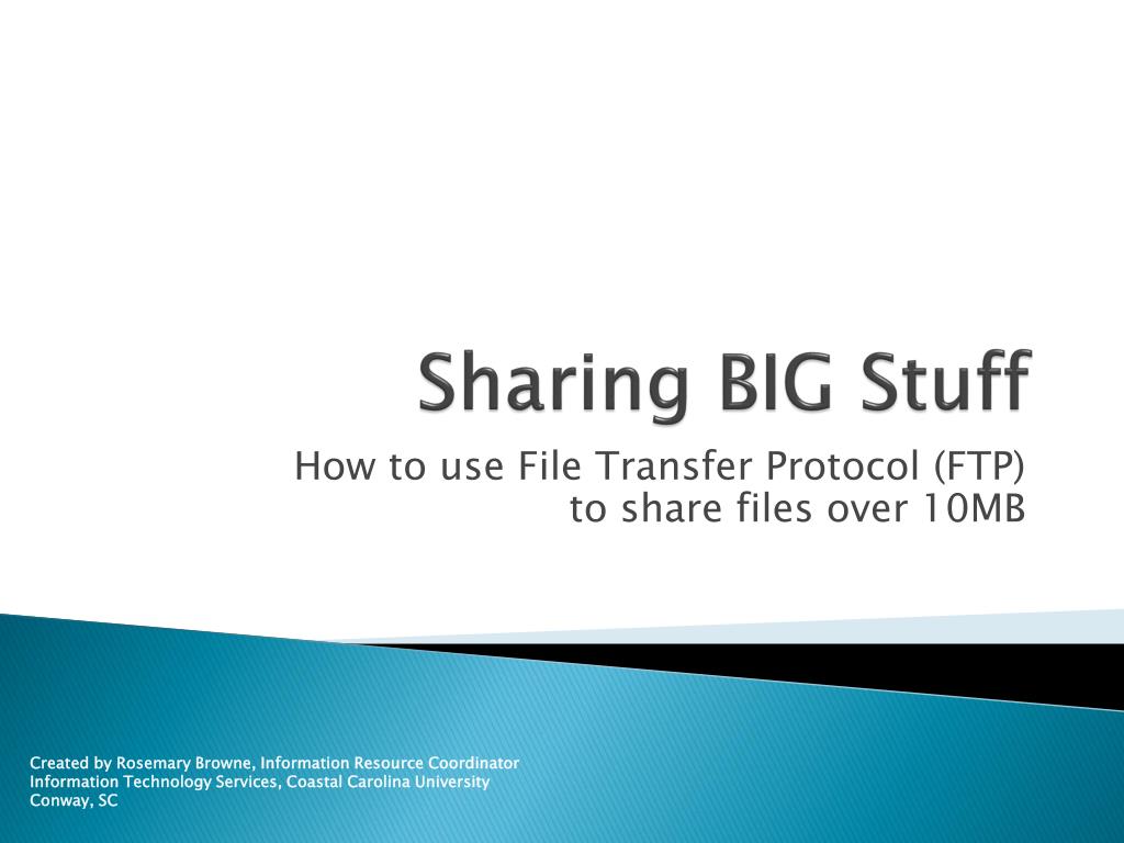 PPT Sharing BIG Stuff PowerPoint Presentation, free download ID2896471
