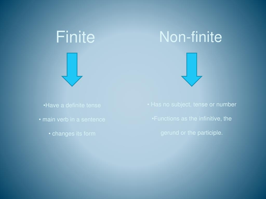 PPT - Finite and Non-finite Verbs PowerPoint Presentation - ID:2897171