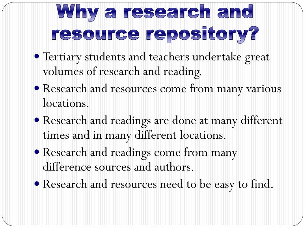 research repository meaning