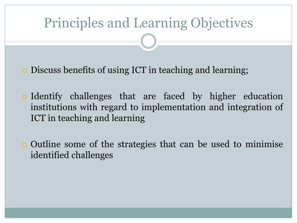 aim and objectives of ict in education