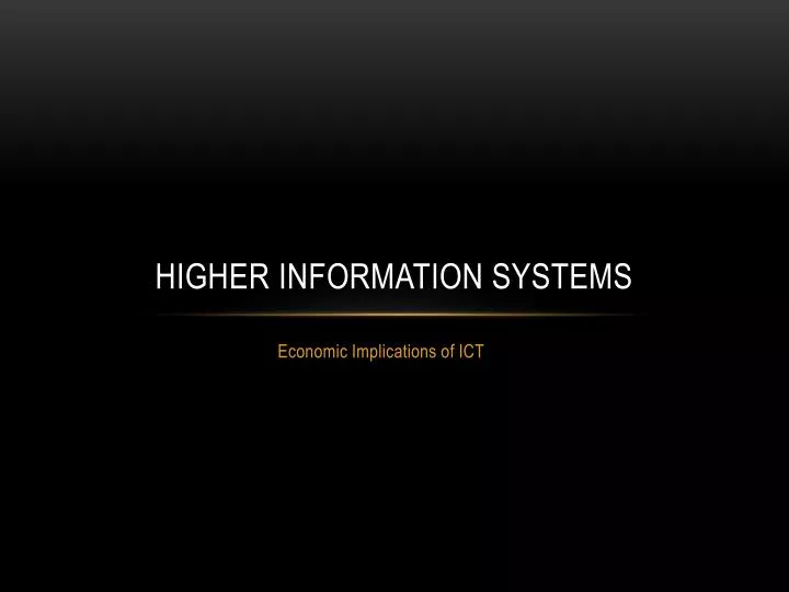higher information systems n.