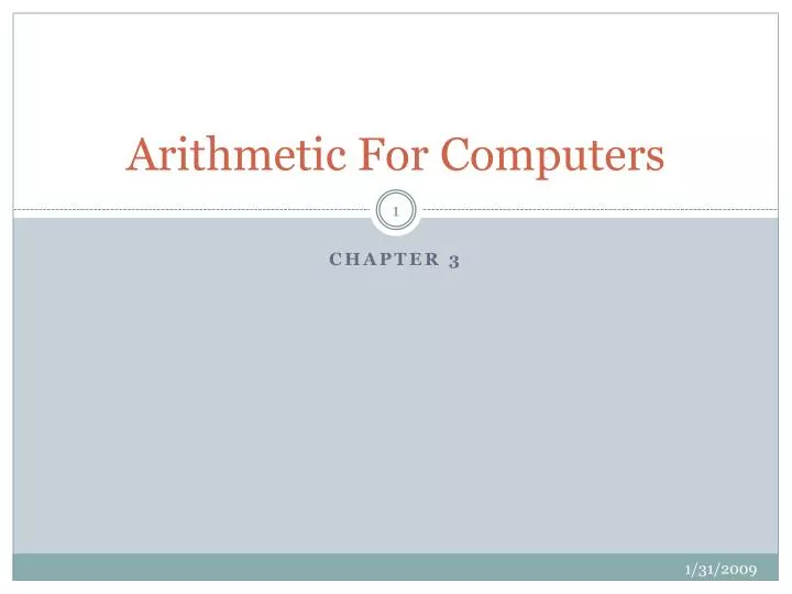 PPT Arithmetic For Computers PowerPoint Presentation, free download