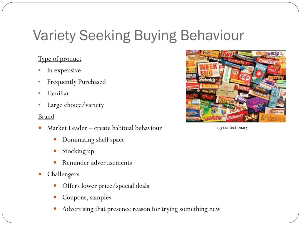 variety seeking buying behavior research paper