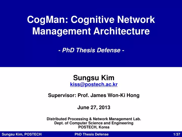 Phd thesis network coding