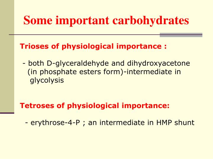 PPT Carbohydrates of physiological significance PowerPoint