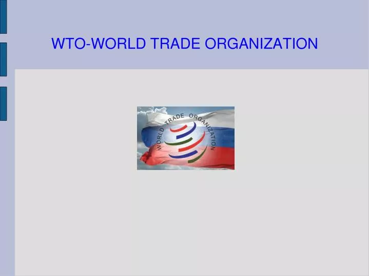 wto world trade organization n.