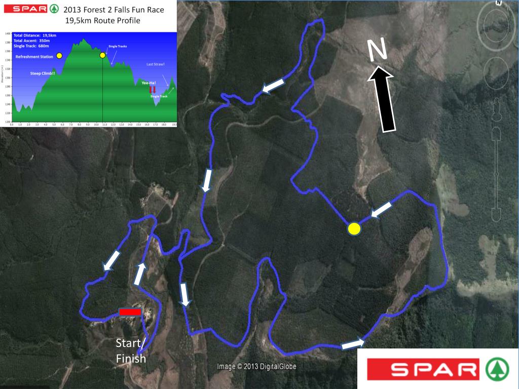 PPT SPAR 2013 Forest2Falls Mountain Bike Half Marathon 35km Route