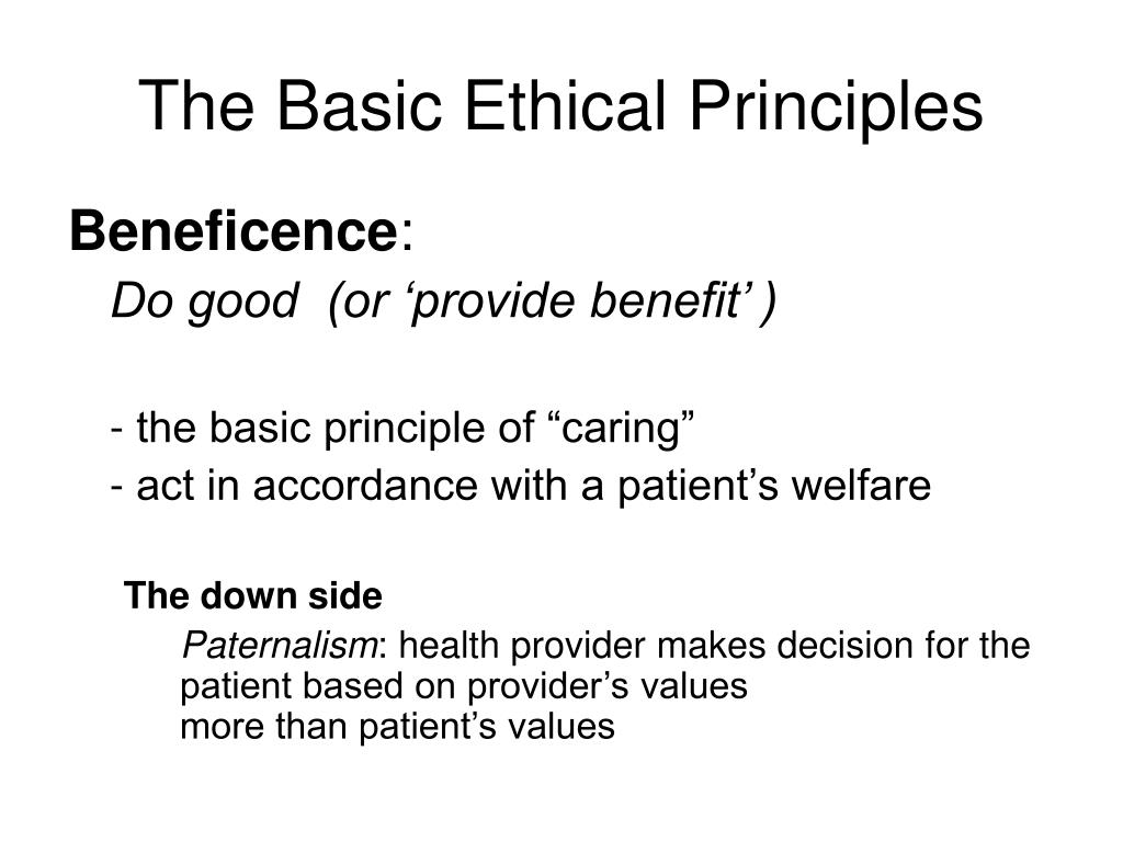 nonmaleficence ethical principle