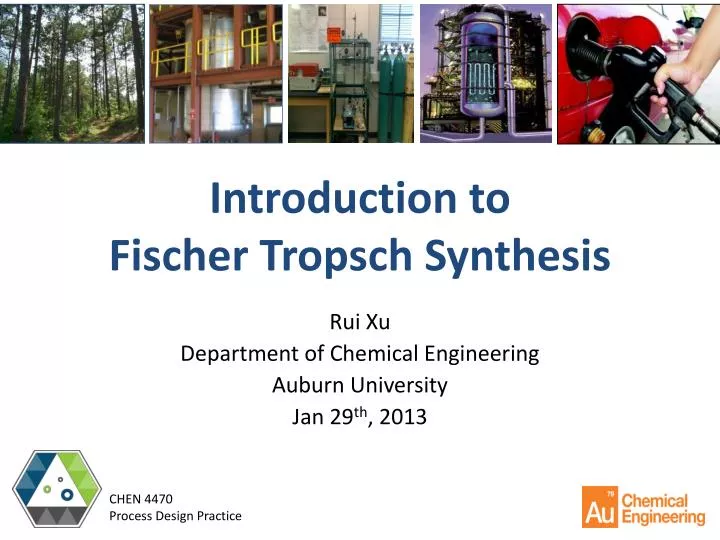 PPT - Introduction to Fischer Tropsch Synthesis PowerPoint ...
