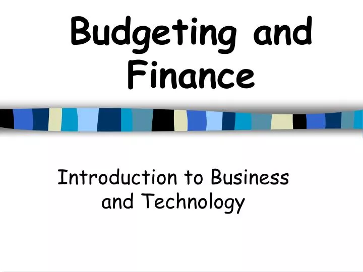 business and finance