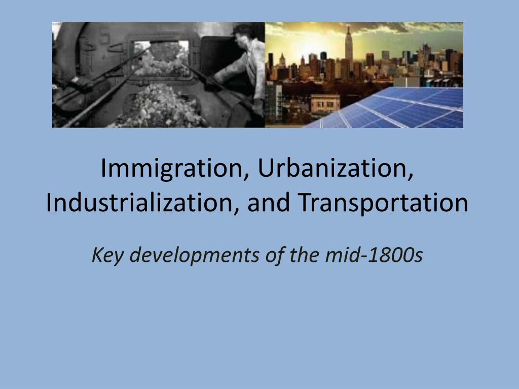 urbanization 1800s