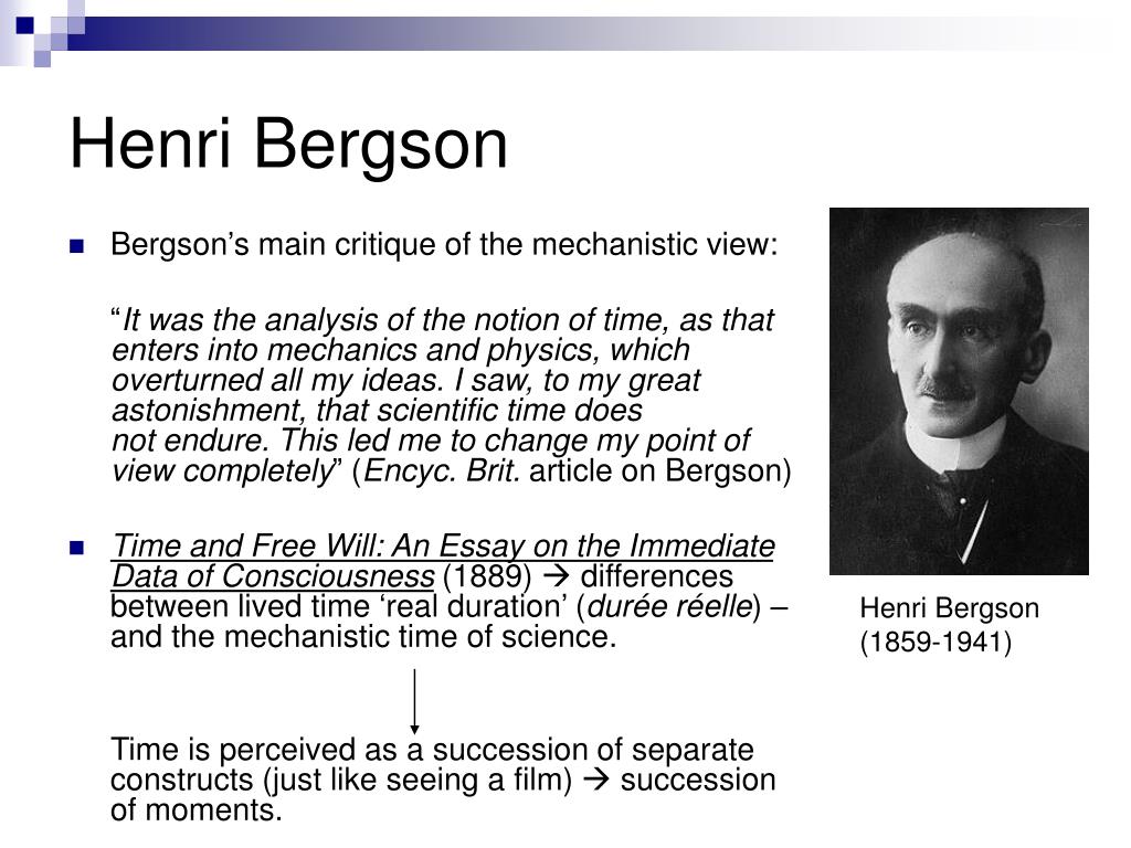 Бергсон философия жизни