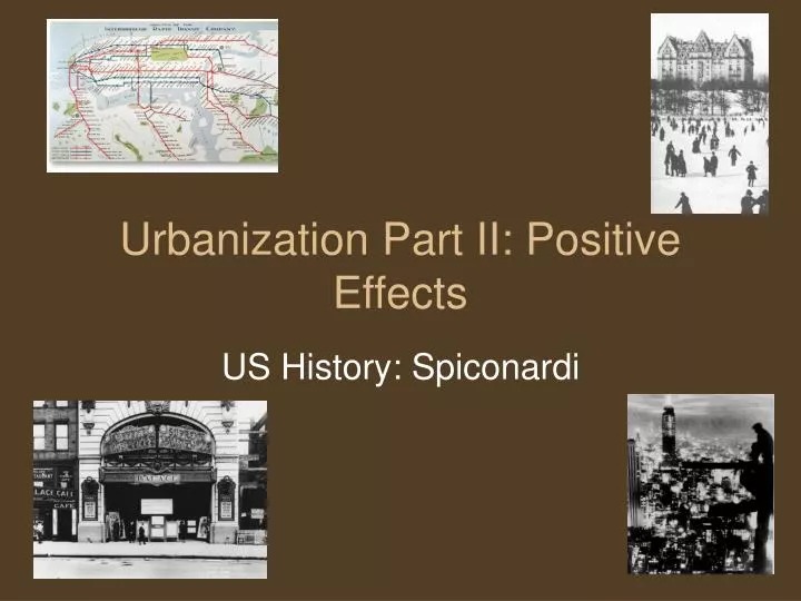 urbanization effects positive ii ppt presentation powerpoint