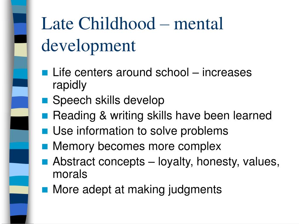 Cognitive development in shop late childhood ppt