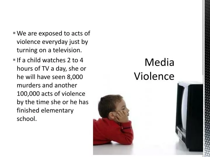 media violence the effect on children media violence the effect on children