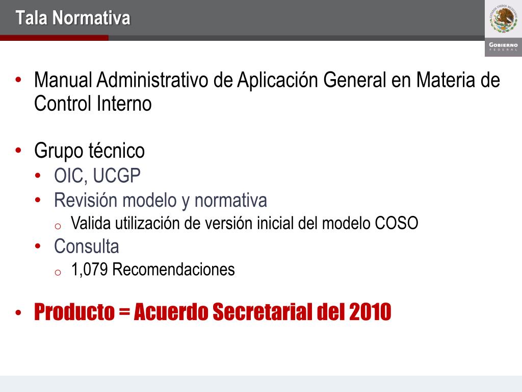 Manual Administrativo De Aplicación General En Materia De Control ...