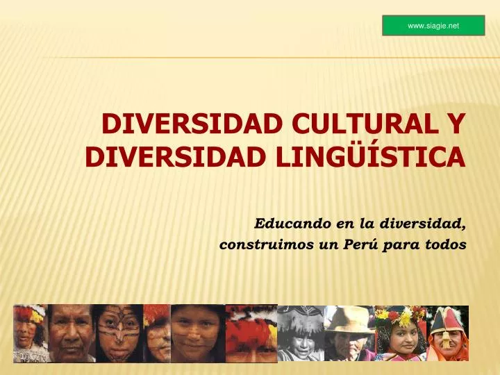 PPT - DIVERSIDAD CULTURAL Y DIVERSIDAD LINGÜÍSTICA PowerPoint