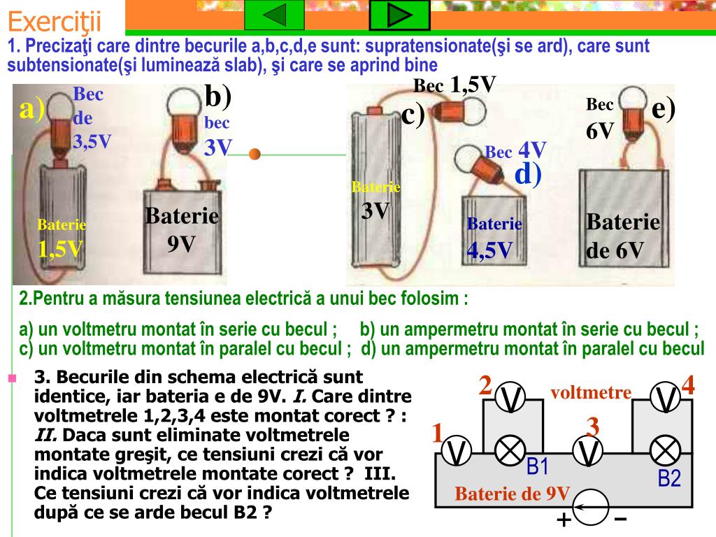 PPT - Tensiunea electric ă are unitatea de m ăsură: Volt PowerPoint  Presentation - ID:2921170