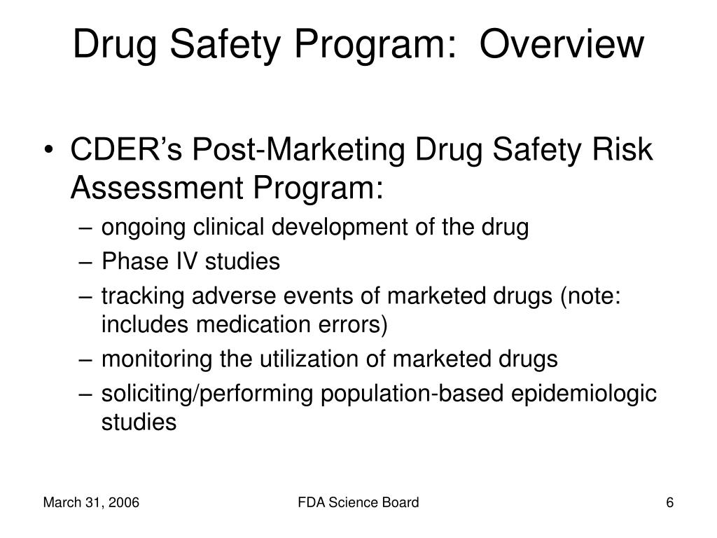 PPT CDER's Office of Drug Safety Electronic Tools for Risk