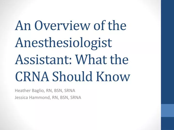 an overview of the responsibilities and educational requirements of an anesthesiologist The anesthesiologist assistant’s responsibilities academic requirements watch a video about anesthesiologist assistants and the education needed to become. an overview of the responsibilities and educational requirements of an anesthesiologist The anesthesiologist assistant’s responsibilities academic requirements watch a video about anesthesiologist assistants and the education needed to become.
