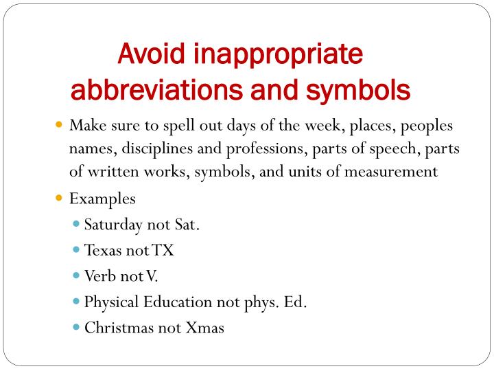 ppt abbreviations and symbols powerpoint presentation id 2923101