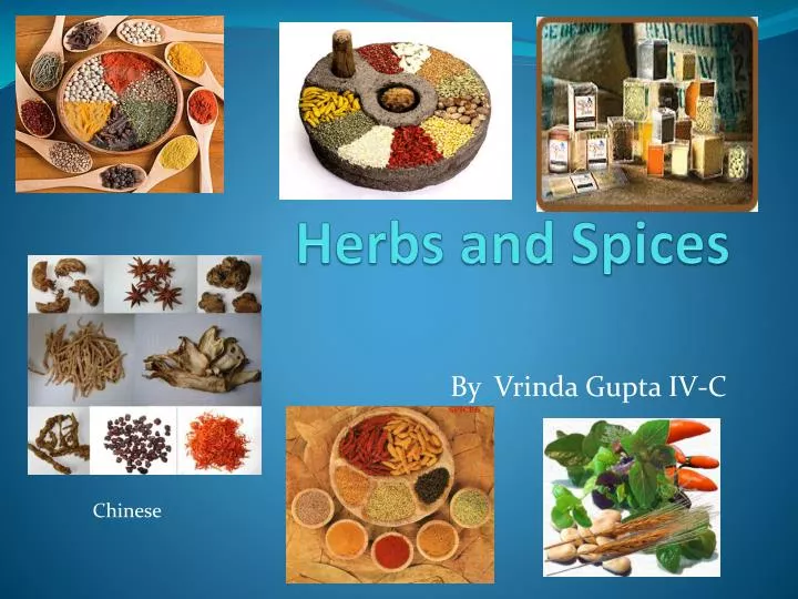 Ppt Herbs And Spices Powerpoint Presentation Free Download Id 2923943