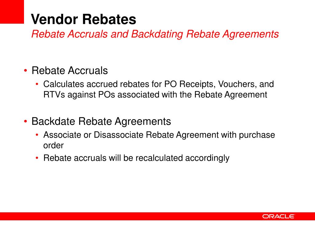 PPT - Vendor Rebates PowerPoint Presentation, free download - ID Within volume rebate agreement template